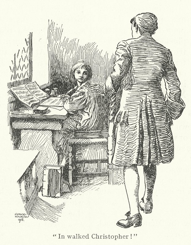 Na spacerze Johann Christoph Bach (litografia) autorstwa Horace J. Knowles