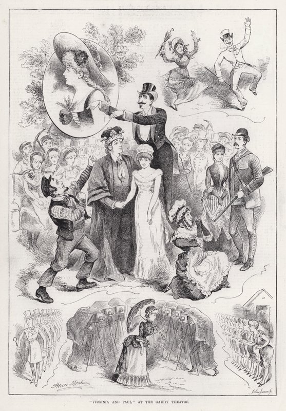 „Virginia and Paul” w Gaiety Theatre (grafika) autorstwa Horace Morehen