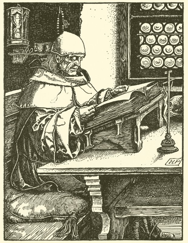 Od Otto Srebrnej Dłoni (grawerowanie) autorstwa Howard (after) Pyle