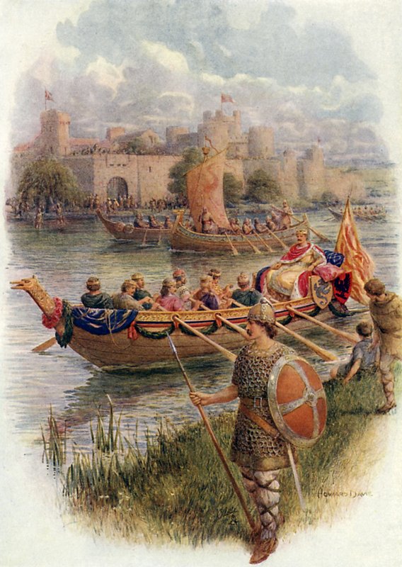 Król Edgar na rzece Dee (kolor lito) autorstwa Howard Davie