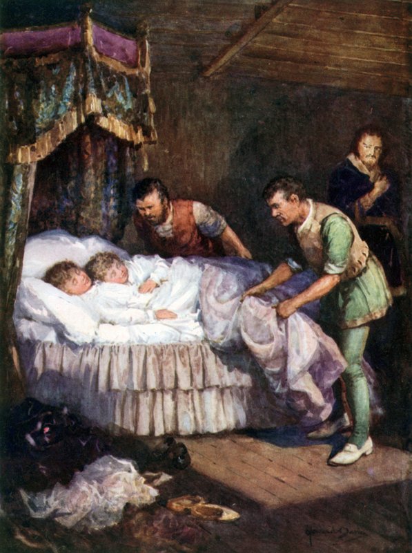 Morderstwo książąt w wieży (kolor lito) autorstwa Howard Davie