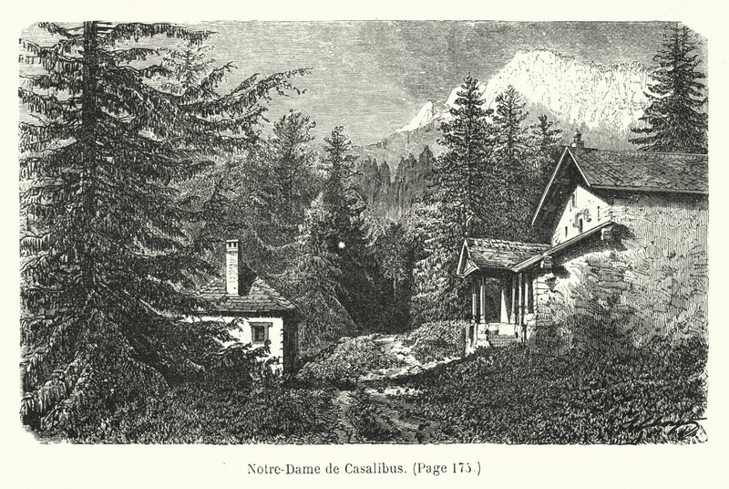 Ilustracja do Les Deux Robinsons de la Grande-Chartreuse (rycina) autorstwa Hubert Clerget