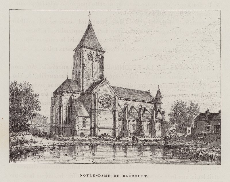 Notre-Dame De Blecourt (rycina) autorstwa Hubert Clerget