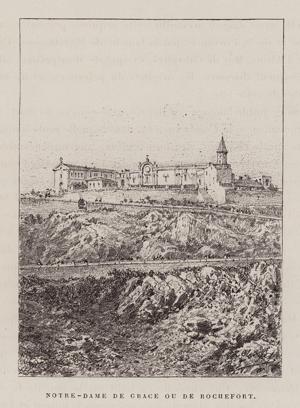 Notre-Dame De Grace Ou De Rochefort (grawerunek) autorstwa Hubert Clerget