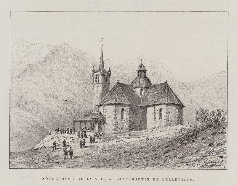 Notre-Dame De La Vie, A Saint-Martin De Belleville (rycina) autorstwa Hubert Clerget