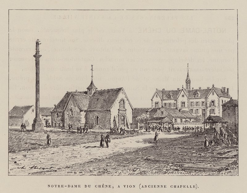 Notre-Dame Du Chene, A Vion, Ancienne Chapelle (rycina) autorstwa Hubert Clerget