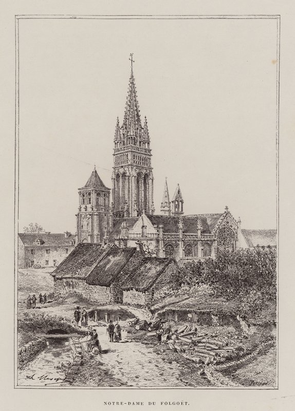 Notre-Dame Du Folgoet (rycina) autorstwa Hubert Clerget