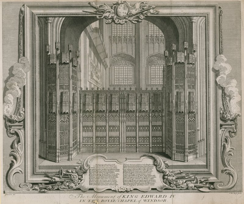 Pomnik króla Edwarda IV autorstwa Hubert Francois Gravelot