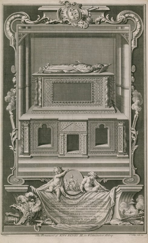 Pomnik króla Henryka III autorstwa Hubert Francois Gravelot