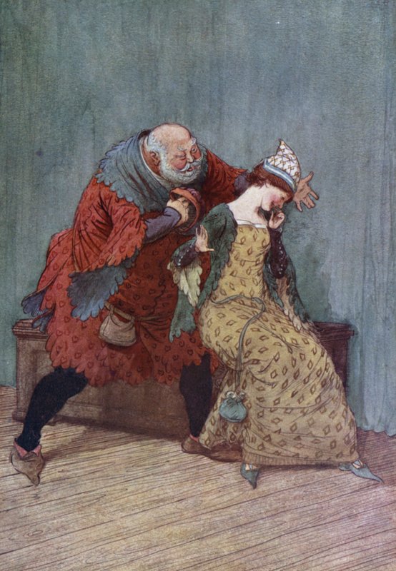Ilustracja do Wesołych żon z Windsoru autorstwa Hugh Thomson