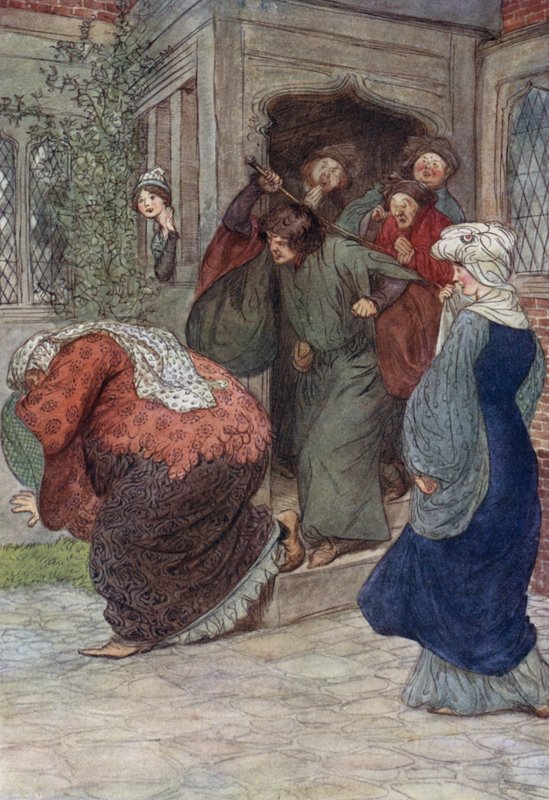 Ilustracja do Wesołych żon z Windsoru autorstwa Hugh Thomson