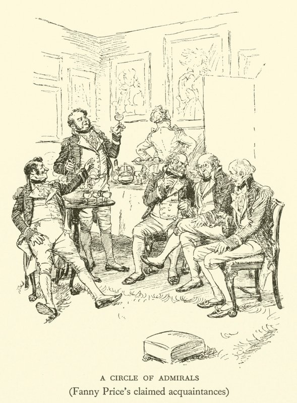 Krąg Admirałów, rzekome znajome Fanny Price (rycina) autorstwa Hugh Thomson