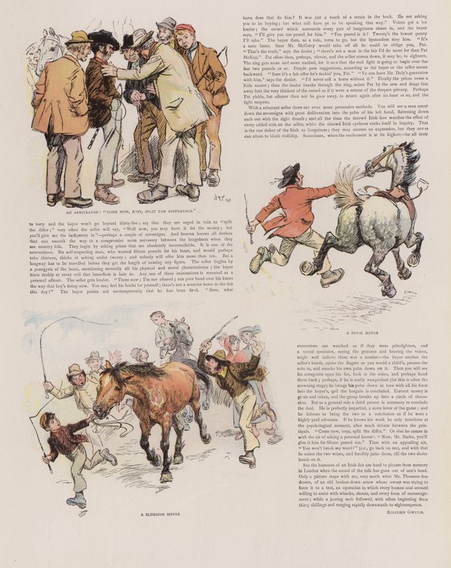 Irlandzkie Targi Koni autorstwa Hugh Thomson