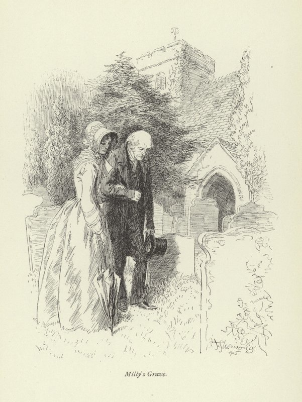 Ilustracja do Amosa Bartona autorstwa George Eliot autorstwa Hugh Thomson