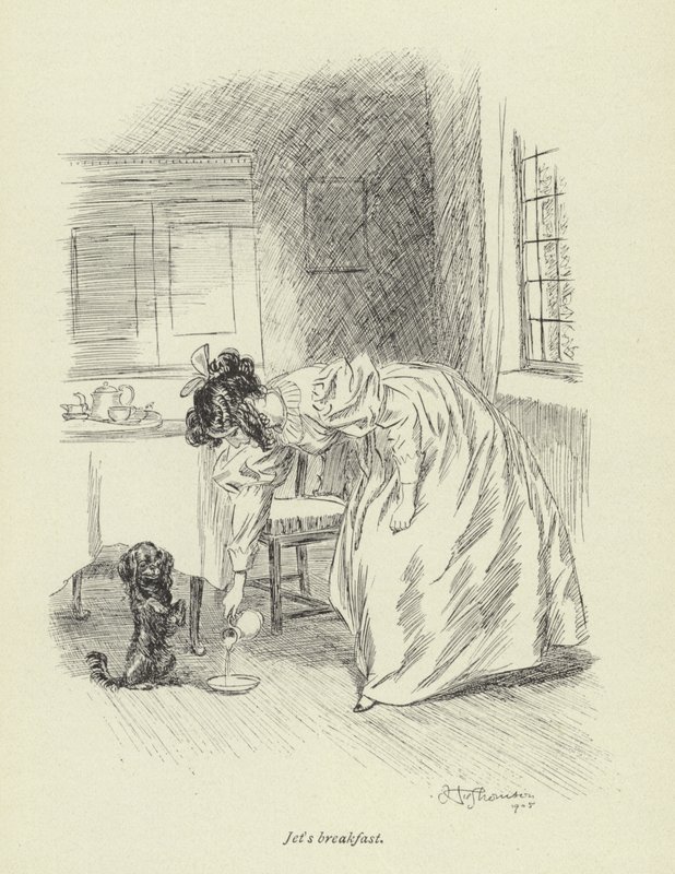 Ilustracja do Amosa Bartona autorstwa George Eliot autorstwa Hugh Thomson