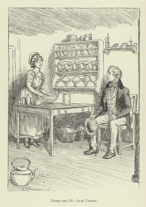 Ilustracja do Amosa Bartona autorstwa George Eliot autorstwa Hugh Thomson