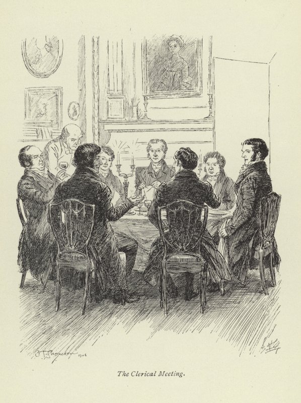 Ilustracja do Amosa Bartona autorstwa George Eliot autorstwa Hugh Thomson