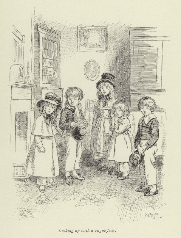 Ilustracja do Amosa Bartona autorstwa George Eliot autorstwa Hugh Thomson