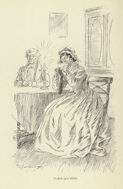 Ilustracja do Amosa Bartona autorstwa George Eliot autorstwa Hugh Thomson