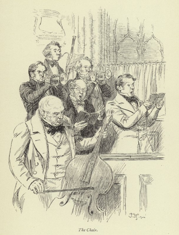 Ilustracja do Amosa Bartona autorstwa George Eliot autorstwa Hugh Thomson