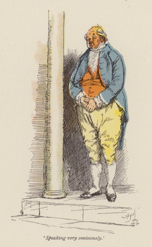 Ilustracja do Cranford autorstwa pani Gaskell (kolorowy grawerunek) autorstwa Hugh Thomson