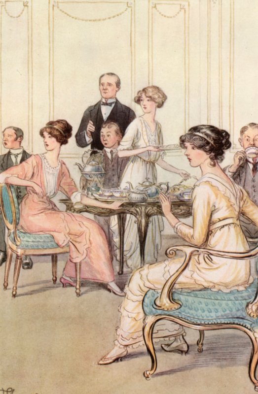 Ilustracja do JM Barrie The Admirable Crichton autorstwa Hugh Thomson