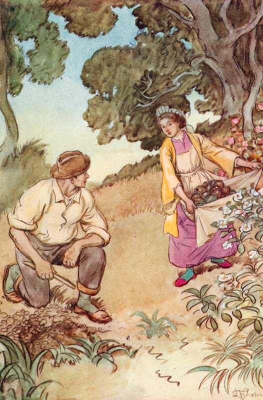 Ilustracja do JM Barrie The Admirable Crichton autorstwa Hugh Thomson