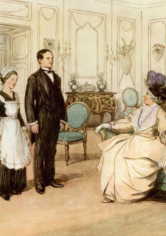 Ilustracja do JM Barrie The Admirable Crichton autorstwa Hugh Thomson