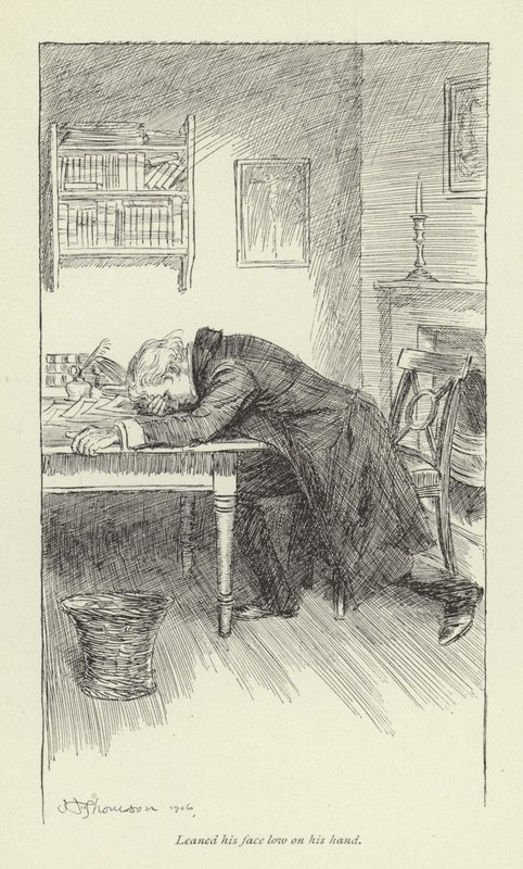 Ilustracja do Janets Repentance autorstwa George Eliot autorstwa Hugh Thomson