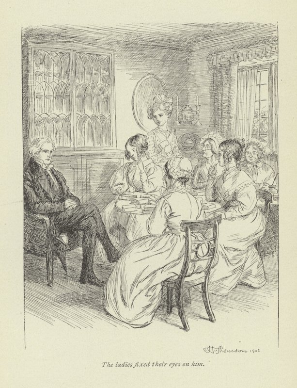 Ilustracja do Janets Repentance autorstwa George Eliot autorstwa Hugh Thomson