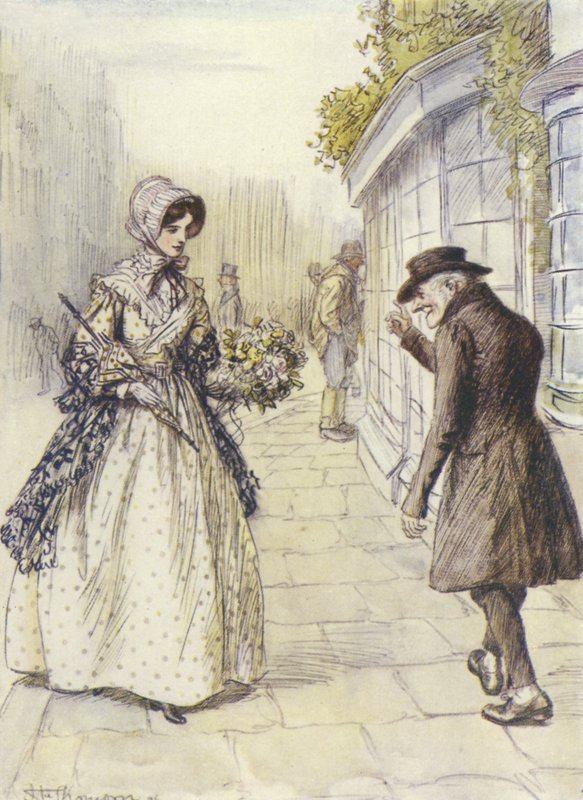 Ilustracja do Janets Repentance autorstwa George Eliot autorstwa Hugh Thomson