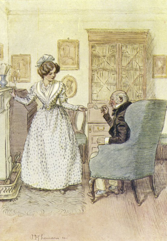 Ilustracja do Janets Repentance autorstwa George Eliot autorstwa Hugh Thomson
