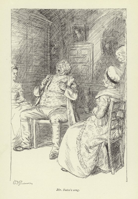 Ilustracja do historii miłosnej pana Gilfilsa autorstwa George