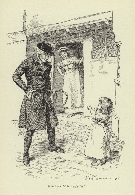 Ilustracja do historii miłosnej pana Gilfilsa autorstwa George