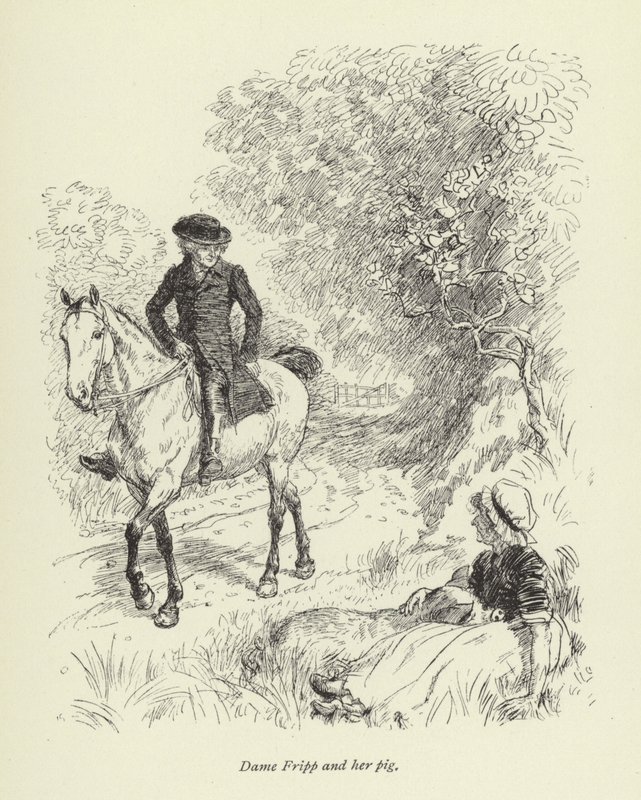 Ilustracja do historii miłosnej pana Gilfilsa autorstwa George