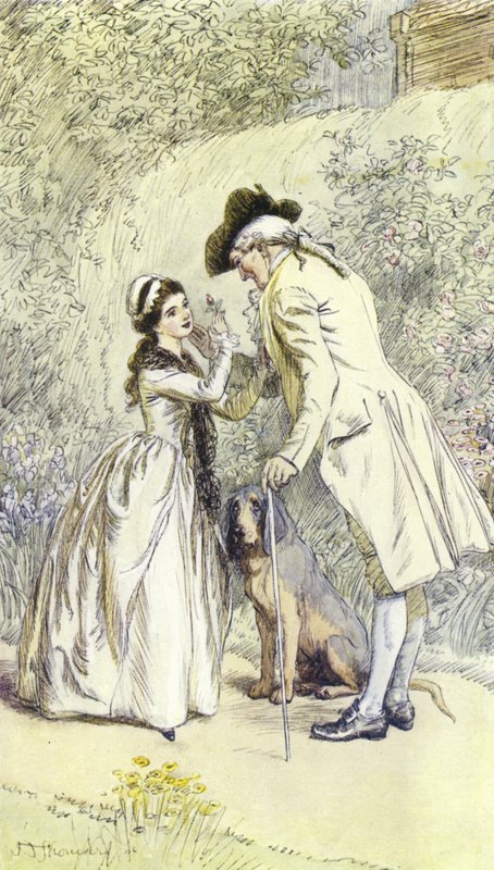 Ilustracja do historii miłosnej pana Gilfilsa autorstwa George