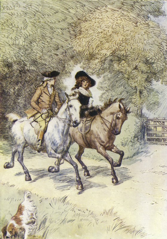Ilustracja do historii miłosnej pana Gilfilsa autorstwa George