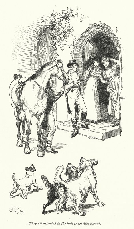 Ilustracja do opactwa Northanger autorstwa Jane Austen (lito) autorstwa Hugh Thomson