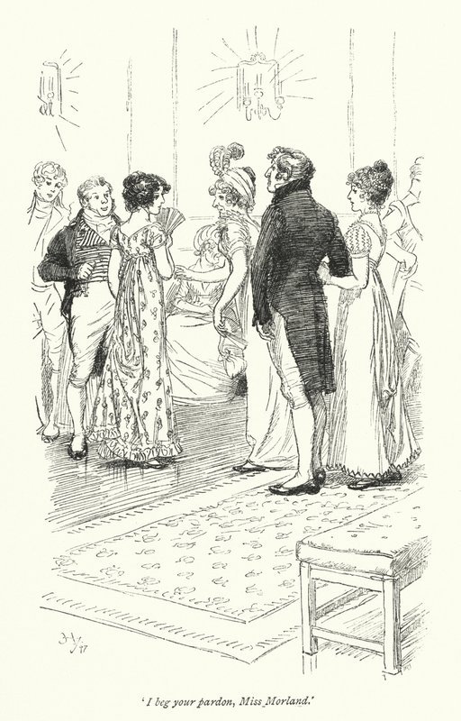 Ilustracja do opactwa Northanger autorstwa Jane Austen (lito) autorstwa Hugh Thomson