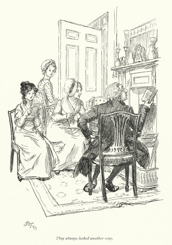 Ilustracja do opactwa Northanger autorstwa Jane Austen (lito) autorstwa Hugh Thomson