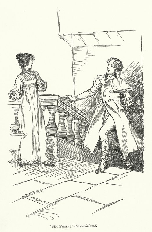 Ilustracja do opactwa Northanger autorstwa Jane Austen (lito) autorstwa Hugh Thomson