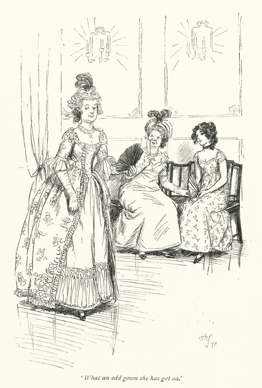 Ilustracja do opactwa Northanger autorstwa Jane Austen (lito) autorstwa Hugh Thomson
