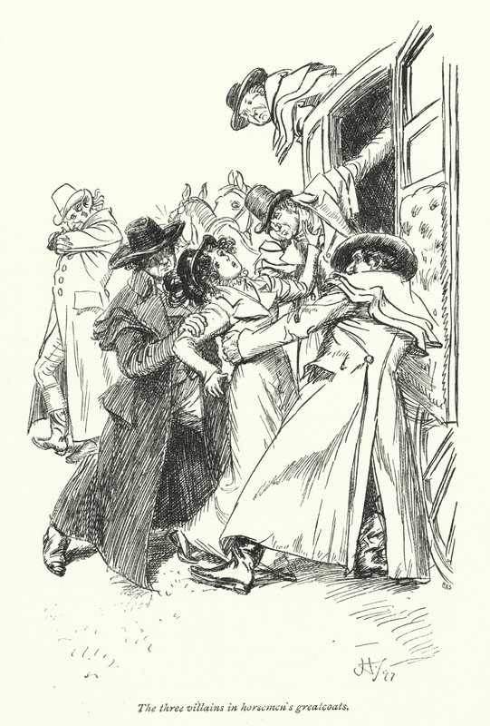 Ilustracja do opactwa Northanger autorstwa Jane Austen (lito) autorstwa Hugh Thomson