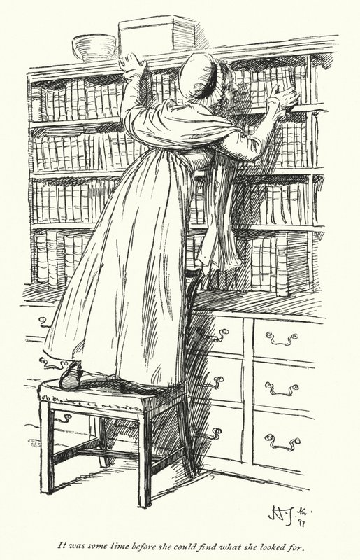 Ilustracja do opactwa Northanger autorstwa Jane Austen (lito) autorstwa Hugh Thomson