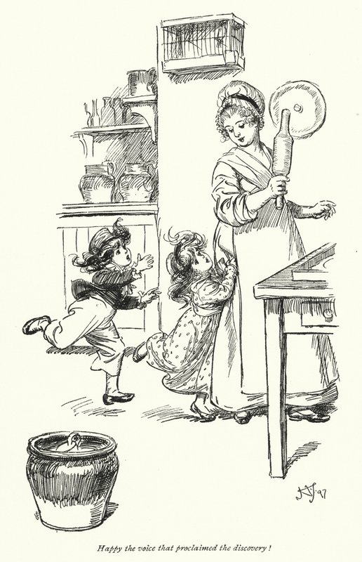 Ilustracja do opactwa Northanger autorstwa Jane Austen (lito) autorstwa Hugh Thomson