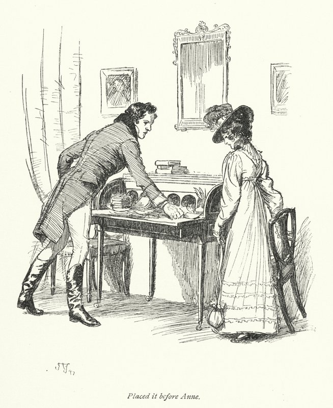 Ilustracja do perswazji autorstwa Jane Austen (lito) autorstwa Hugh Thomson