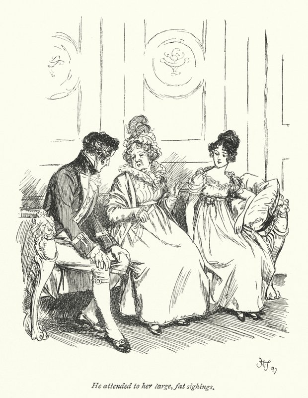 Ilustracja do perswazji autorstwa Jane Austen (lito) autorstwa Hugh Thomson