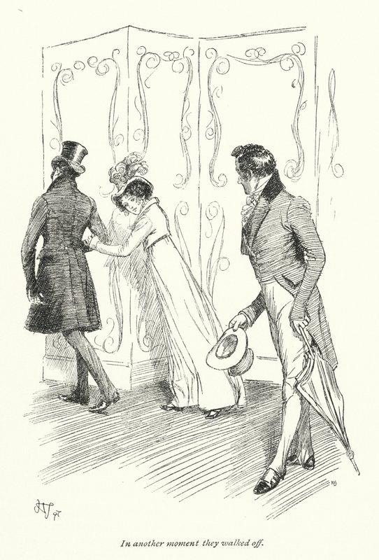 Ilustracja do perswazji autorstwa Jane Austen (lito) autorstwa Hugh Thomson