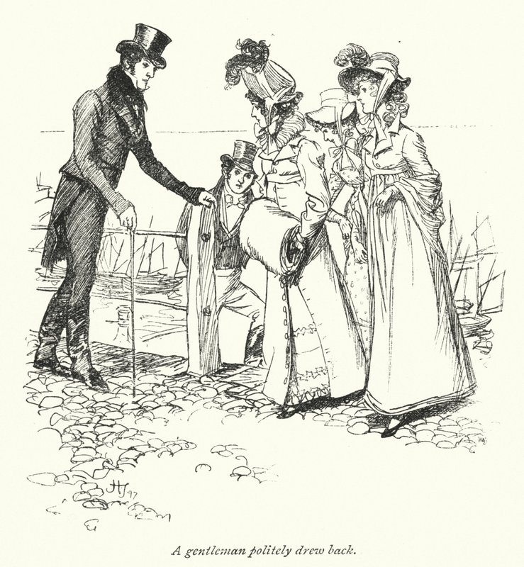 Ilustracja do perswazji autorstwa Jane Austen (lito) autorstwa Hugh Thomson