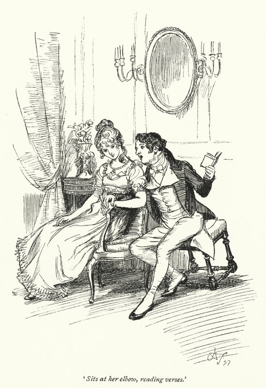 Ilustracja do perswazji autorstwa Jane Austen (lito) autorstwa Hugh Thomson